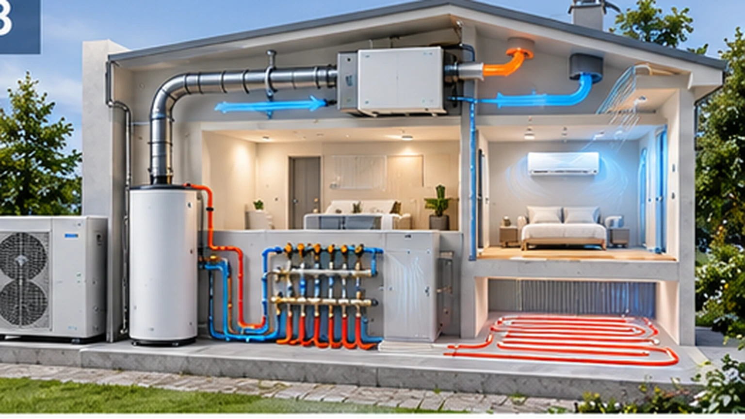 Зональное управление отоплением, вентиляцией и кондиционированием HouseClever