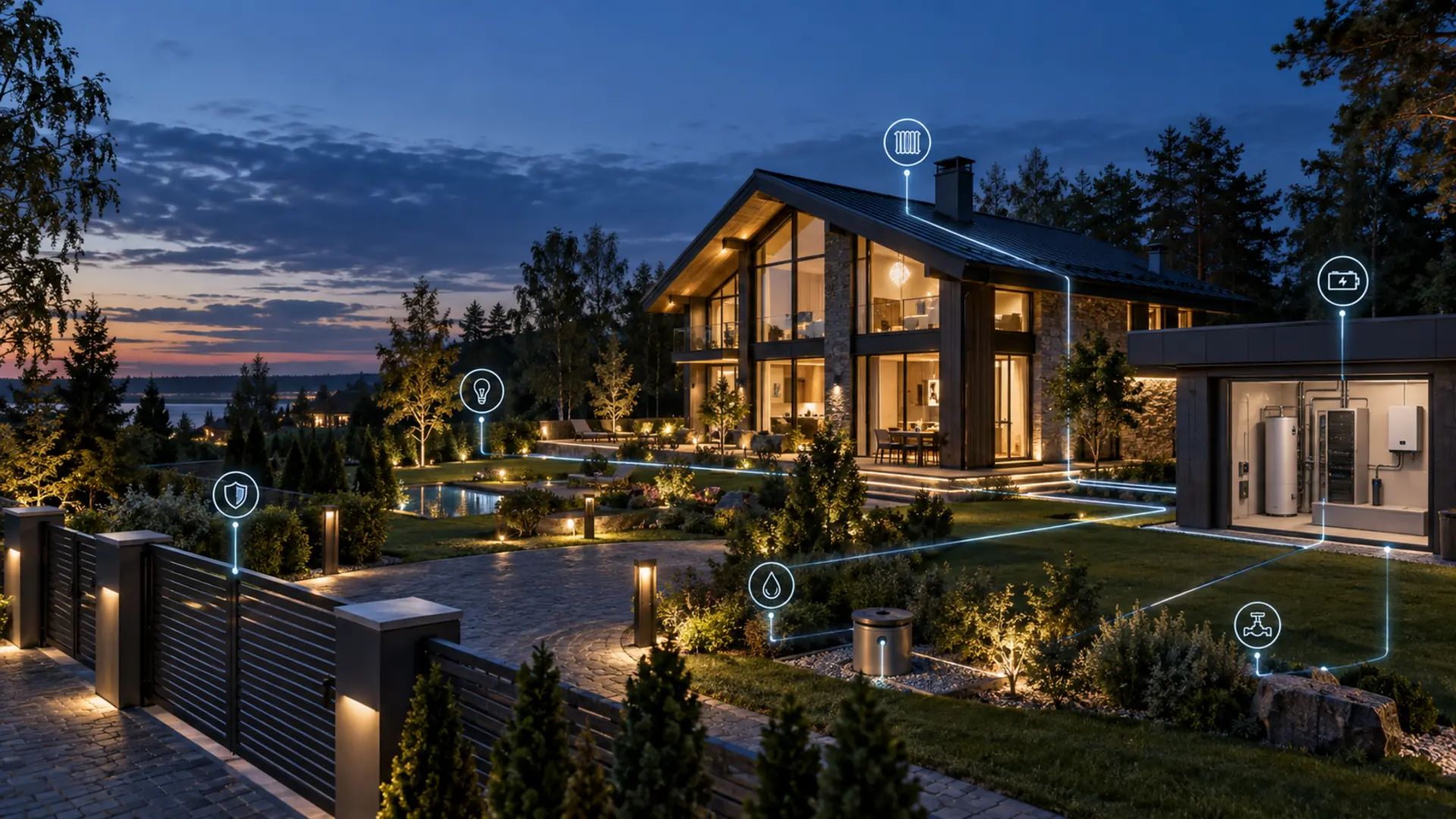 Автоматизация инженерных систем частного дома HouseClever